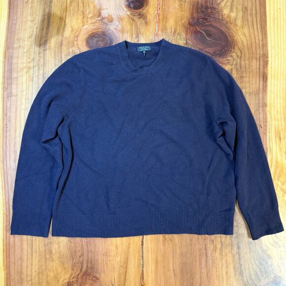 Rag & Bone Mens 100% Cashmere Pullover Sweater XXL V neck Knit Business X4-20 - Picture 1 of 3